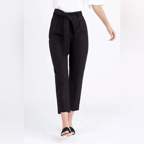 VETTA CAPSULE The Peg Pant Organic Cotton Elastane Tapered Pleated Travel Casual - Picture 4 of 13